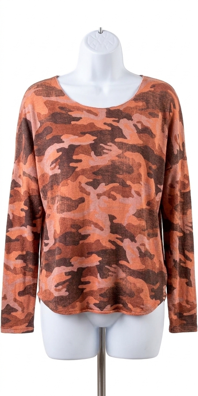 NEW GIGI MODA vittoria camo sweater in rust